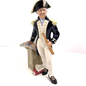 Royal Doulton “The Captain” Figurine HN2270 Nautical Navy Officer England 1960s